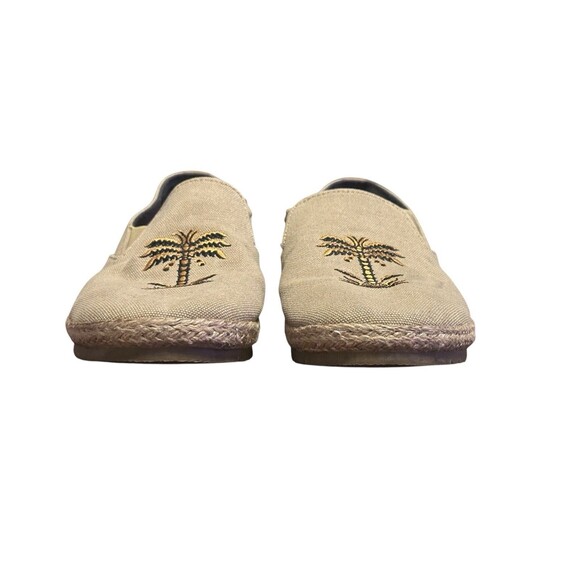 patara Tan Palm Seeker Embroidered Palm Tree Slip On Shoes Rare HTF Size 9 - Picture 3 of 14